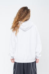 SPORTSWEAR DISTRESSED HOODIE - GRAY