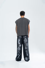 HEARTLESS CUTOFF TEE - VINTAGE BLACK