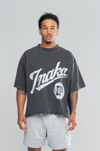 SHOOTING RANGE CROPPED TEE - VINTAGE BLACK