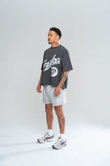 SHOOTING RANGE CROPPED TEE - VINTAGE BLACK