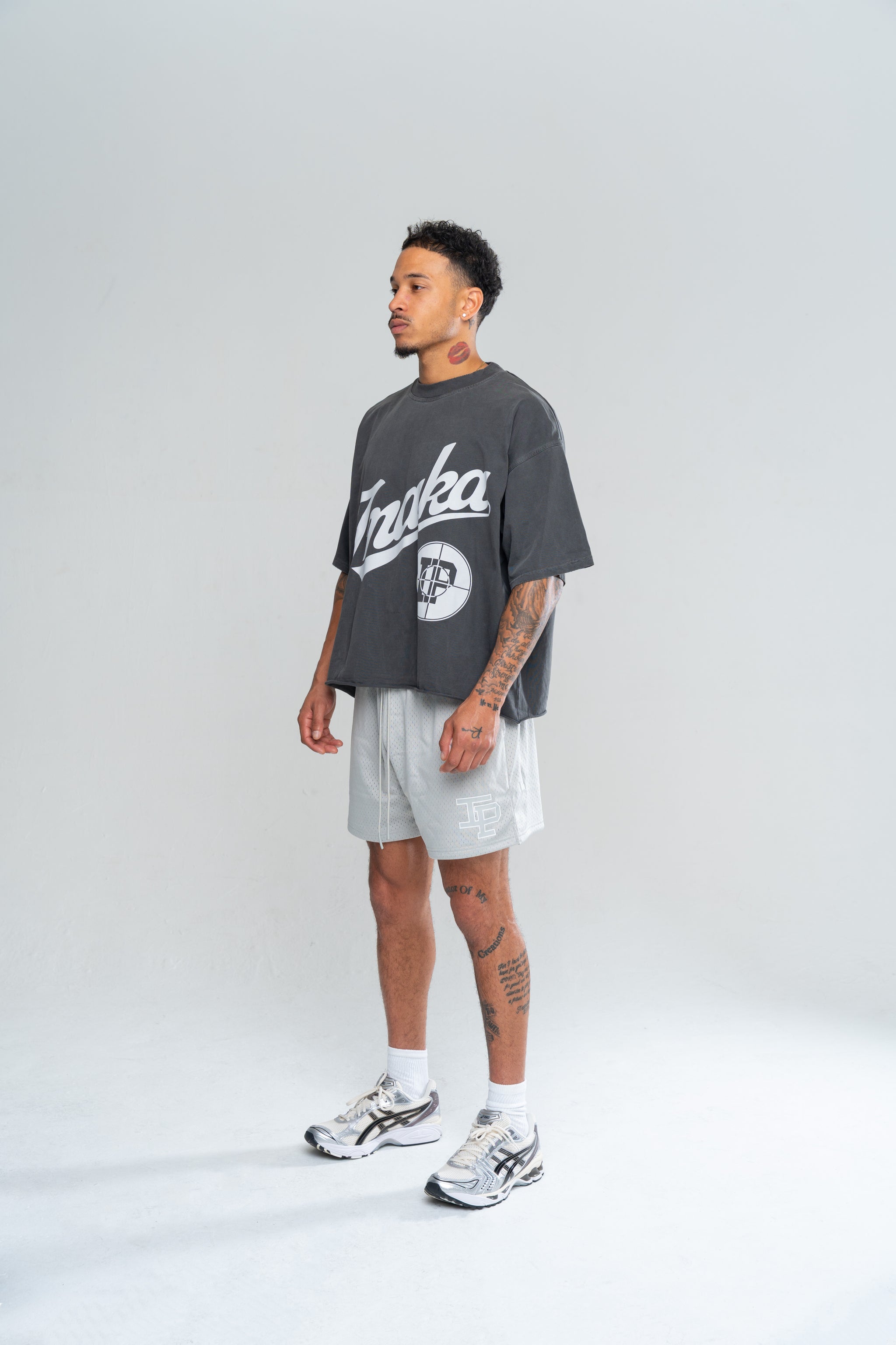 SHOOTING RANGE CROPPED TEE - VINTAGE BLACK