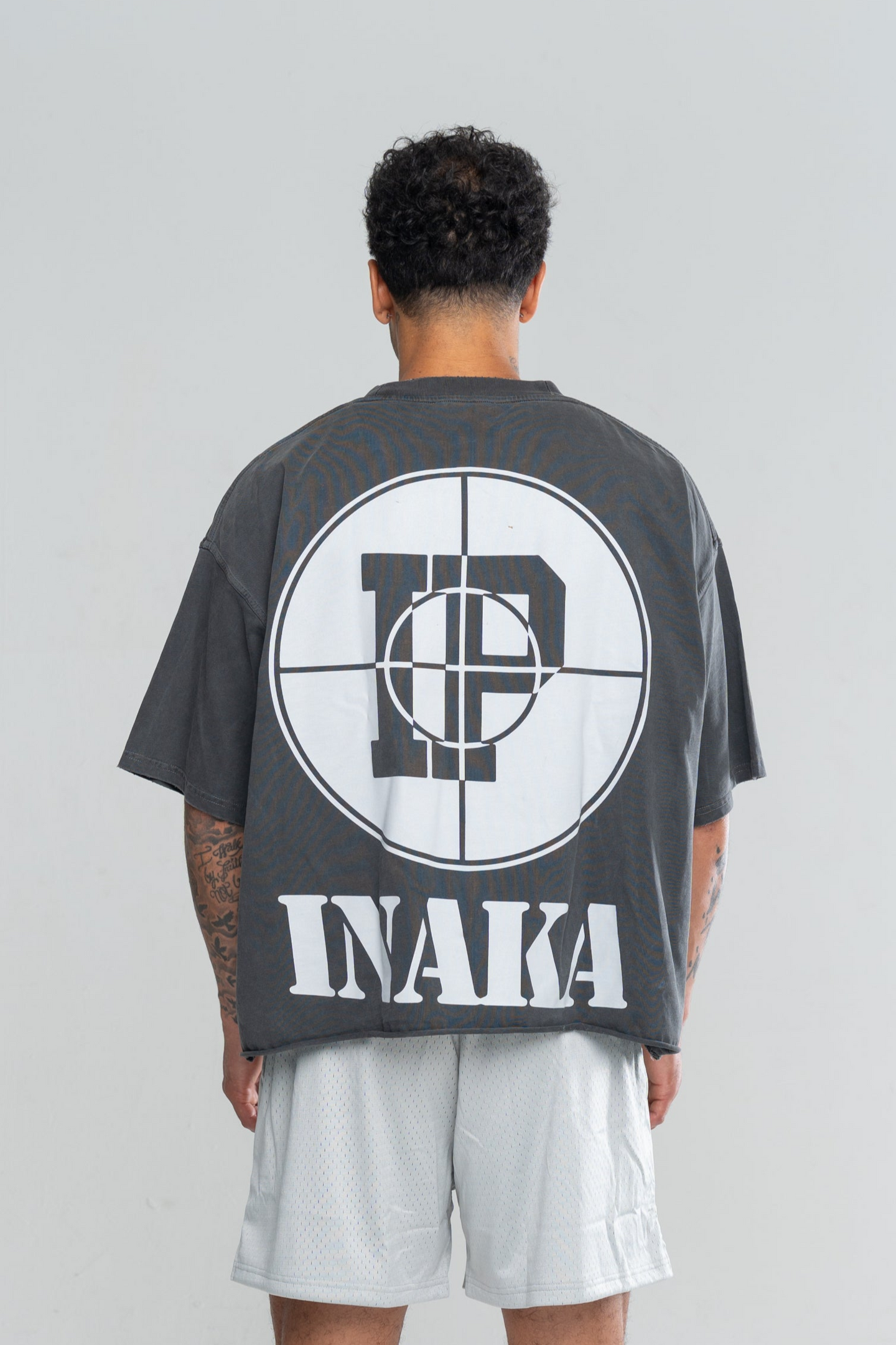 SHOOTING RANGE CROPPED TEE - VINTAGE BLACK