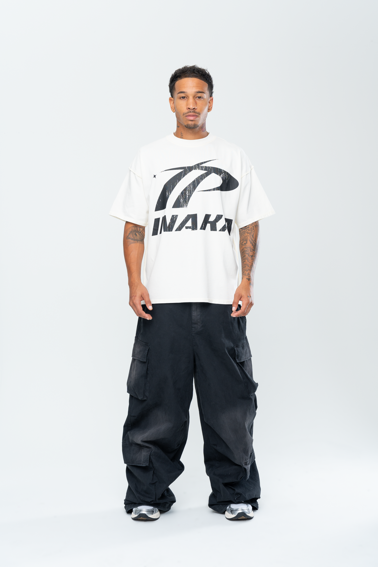 INAKA SPORTSWEAR TEE - CREAM