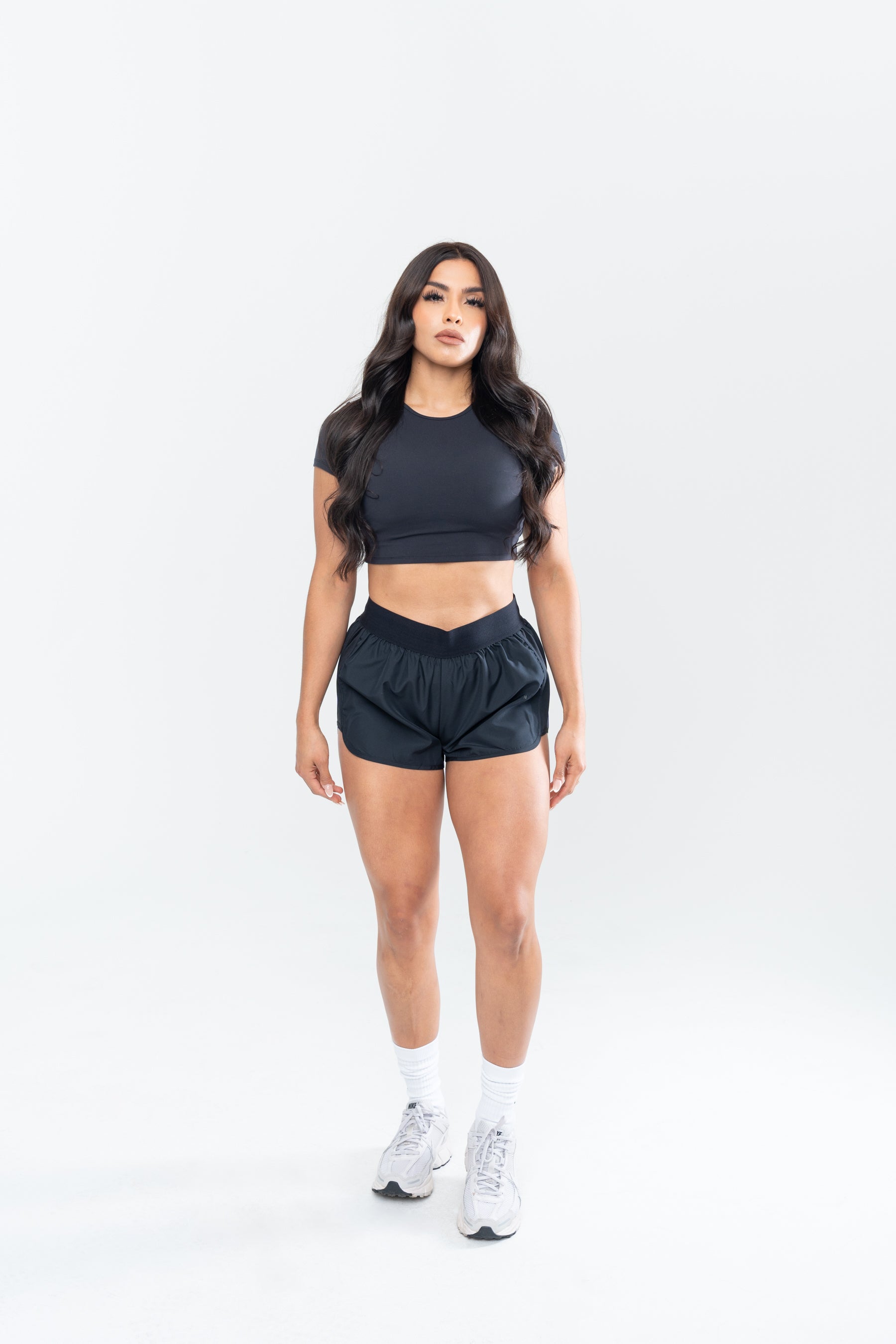 Ivy Cropped Tee - Onyx