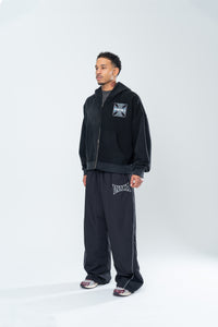 POWERSHOT BAGGY TRACKPANTS - BLACK