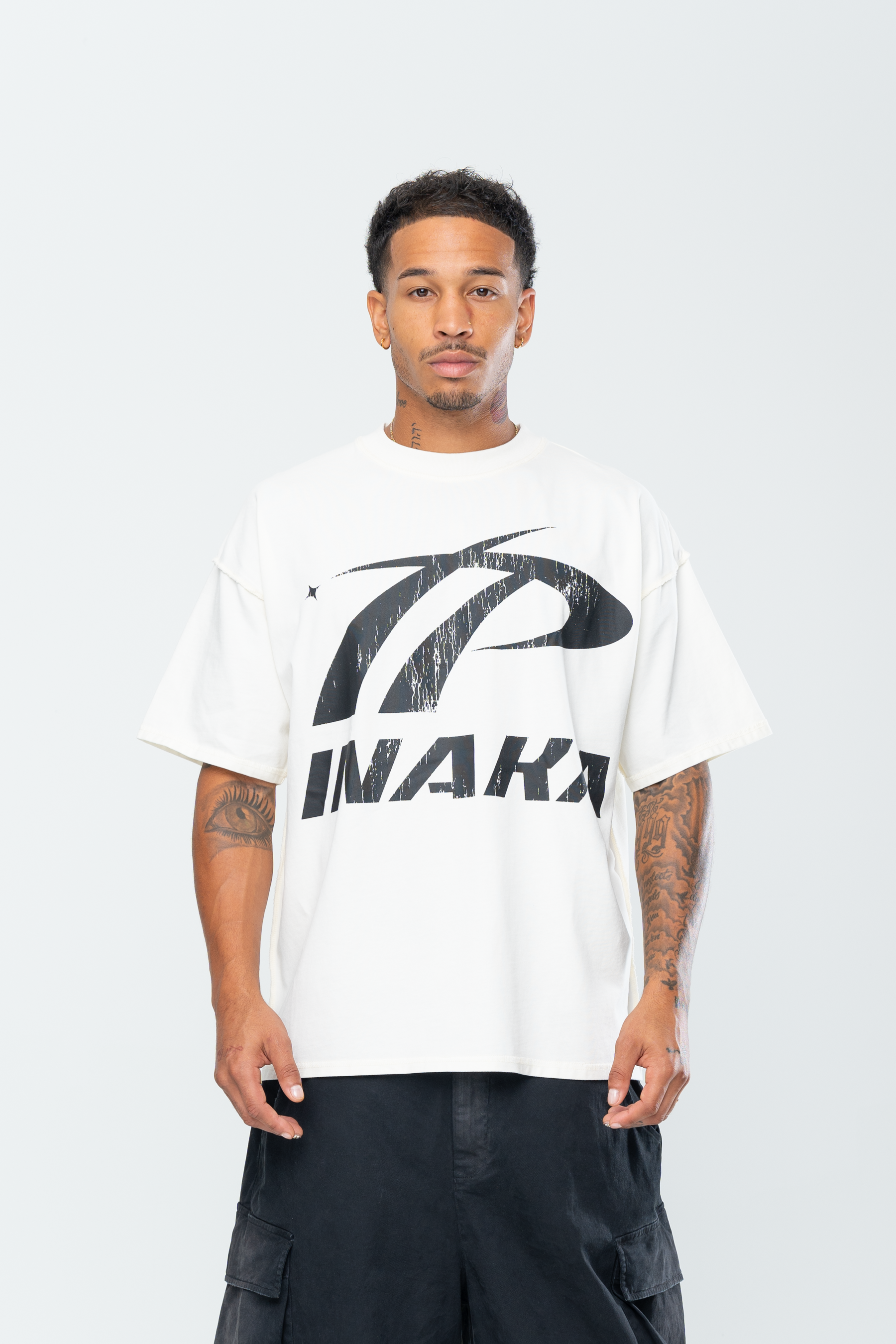 INAKA SPORTSWEAR TEE - CREAM