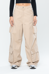 INAKA BAGGY CARGO PANTS - SAND