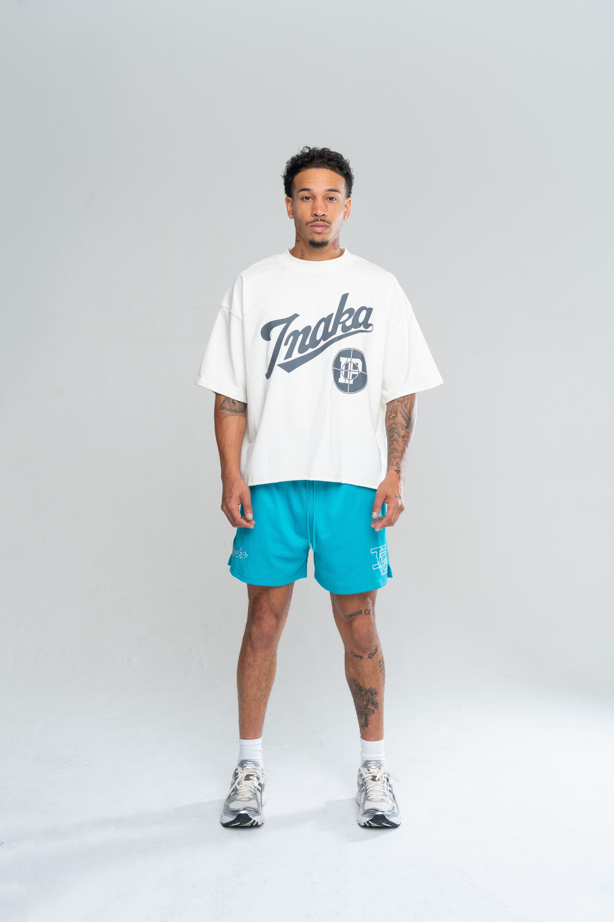 SHOOTING RANGE CROPPED TEE - CREAM