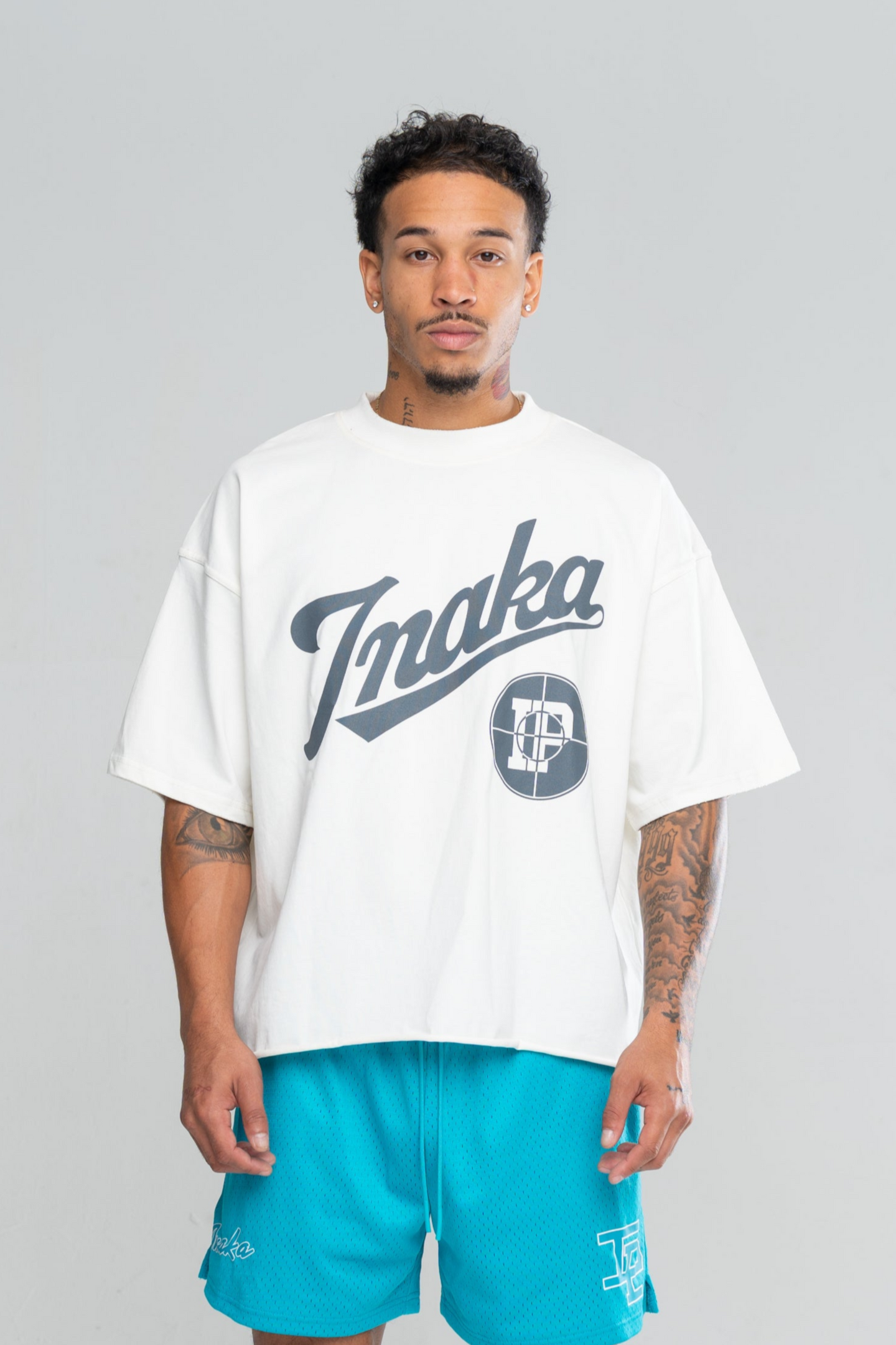 SHOOTING RANGE CROPPED TEE - CREAM