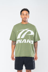 INAKA SPORTSWEAR TEE - VINTAGE OLIVE