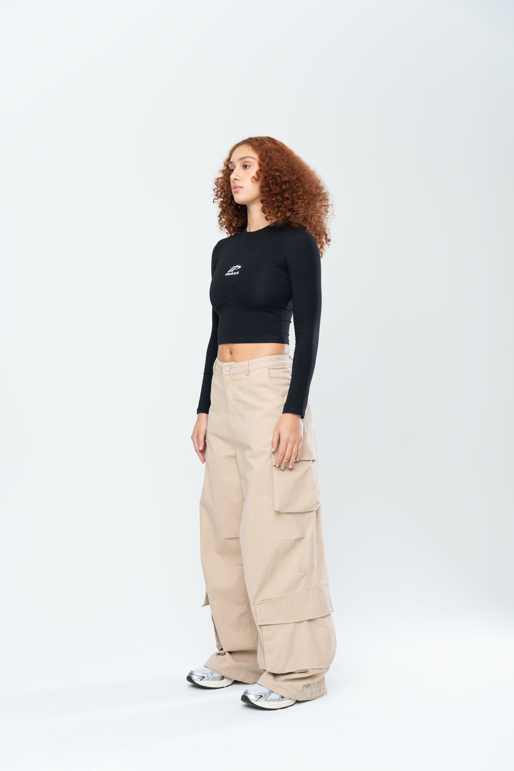 INAKA BAGGY CARGO PANTS - SAND