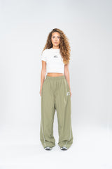 SPORTSWEAR BAGGY TRACK PANTS - OLIVE