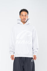 SPORTSWEAR DISTRESSED HOODIE - GRAY