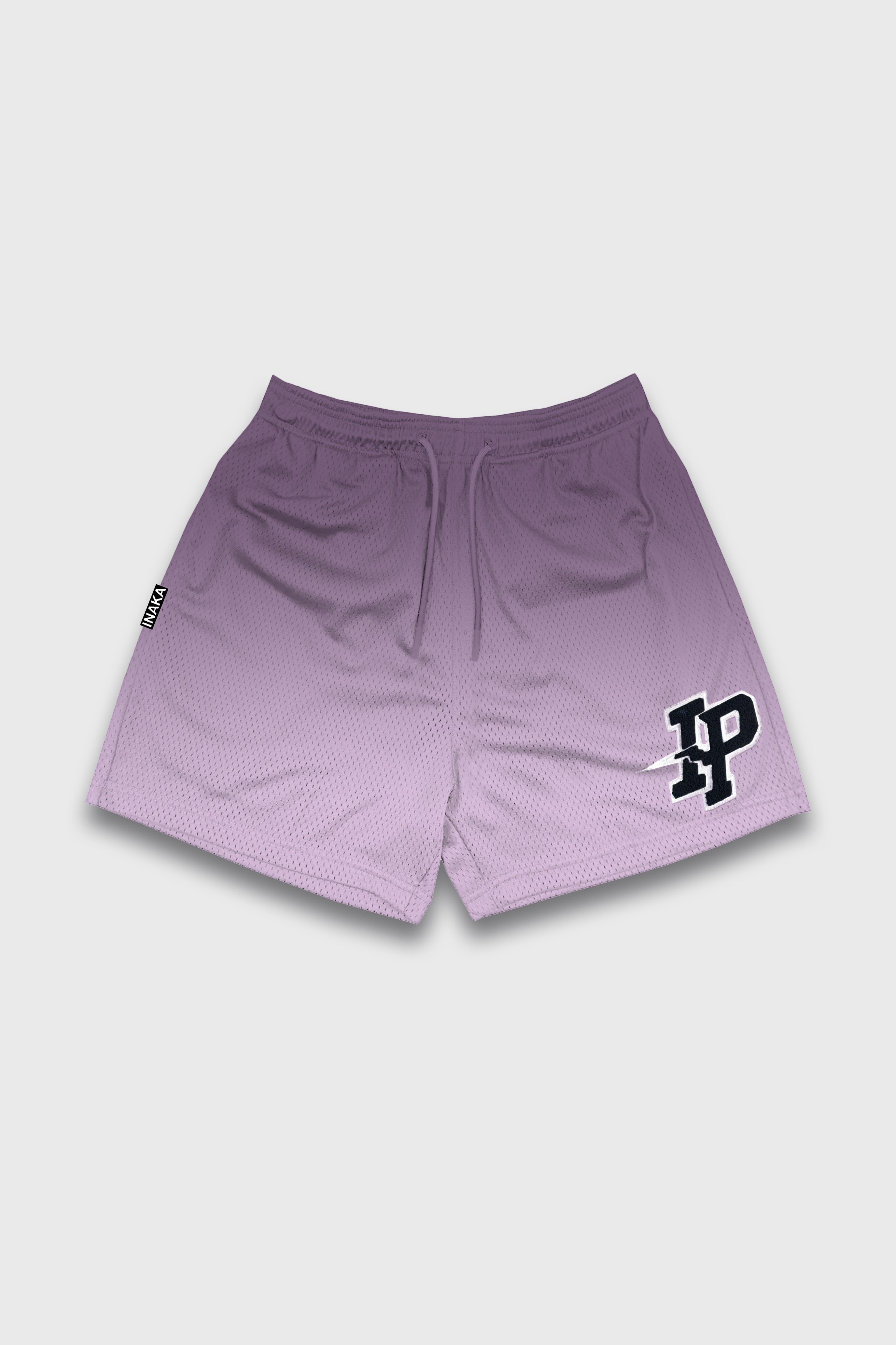 Men's Graphic Mesh Shorts - Purple Gradient