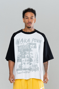 UNDERGROUND CROPPED TEE - WHITE/BLACK