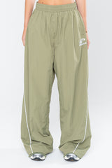 SPORTSWEAR BAGGY TRACK PANTS - OLIVE