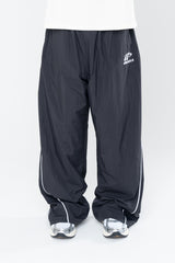 SPORTSWEAR BAGGY TRACK PANTS - BLACK