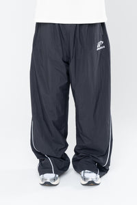 SPORTSWEAR BAGGY TRACK PANTS - BLACK