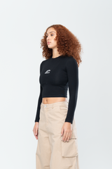 SPORTSWEAR BABY LS TEE - BLACK