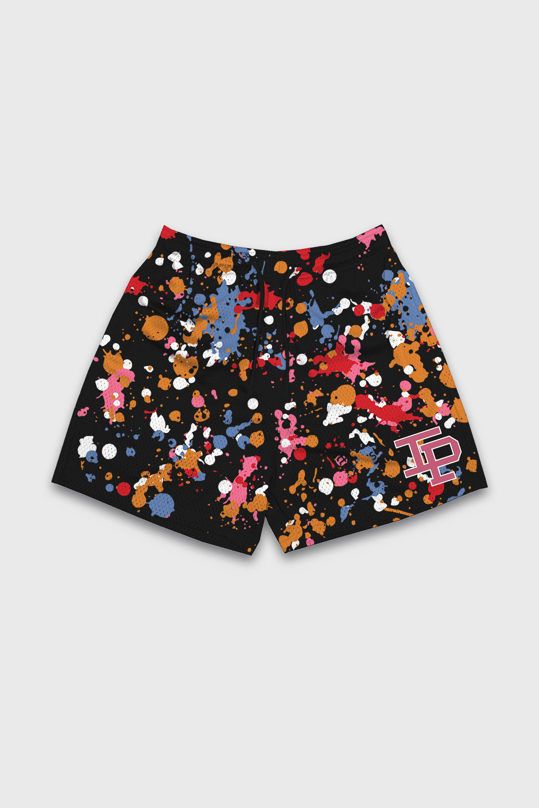 Men's Splatter Shorts - Black