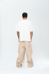 INAKA BAGGY CARGO PANTS - SAND