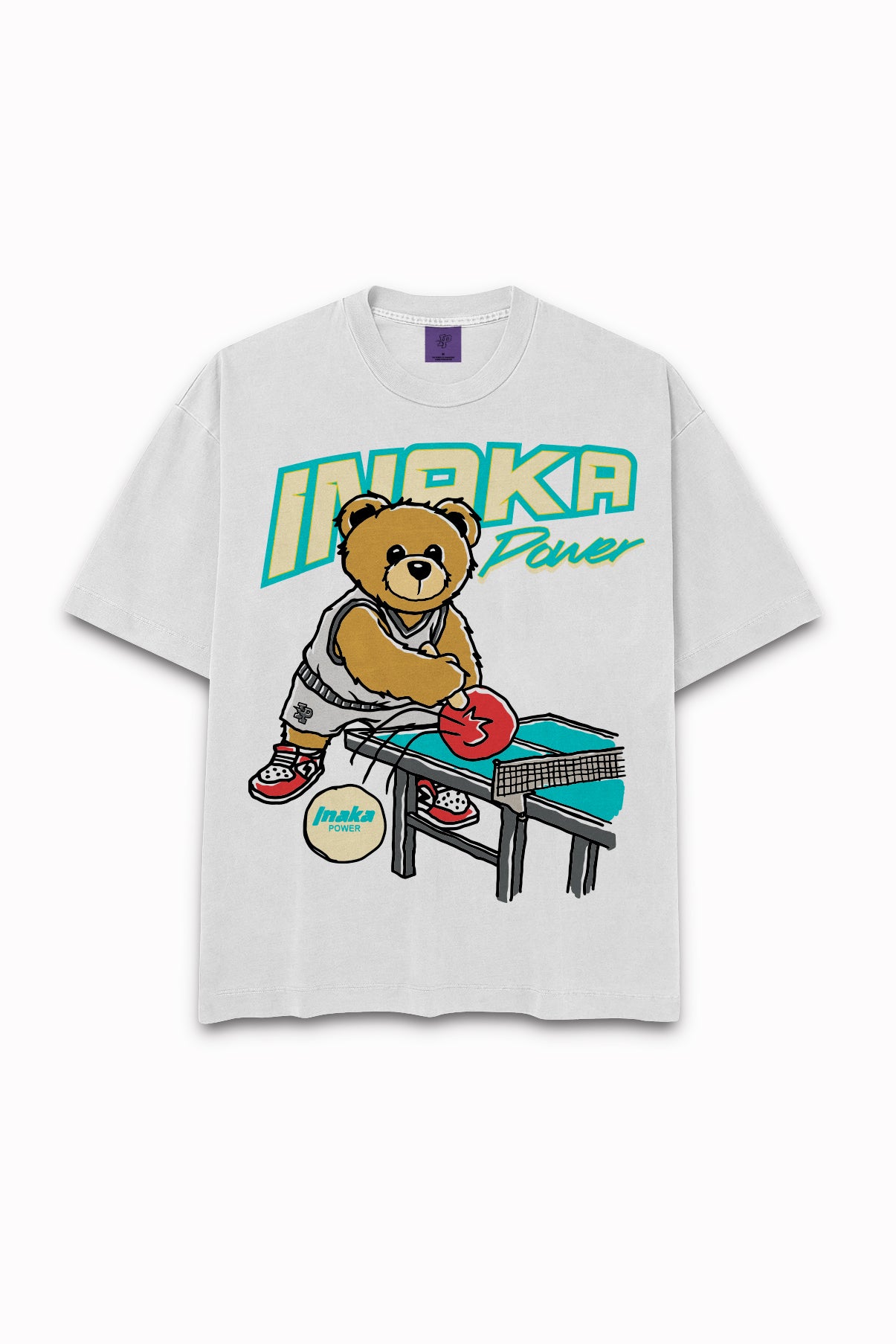 Ping Pong Teddy Tee - White
