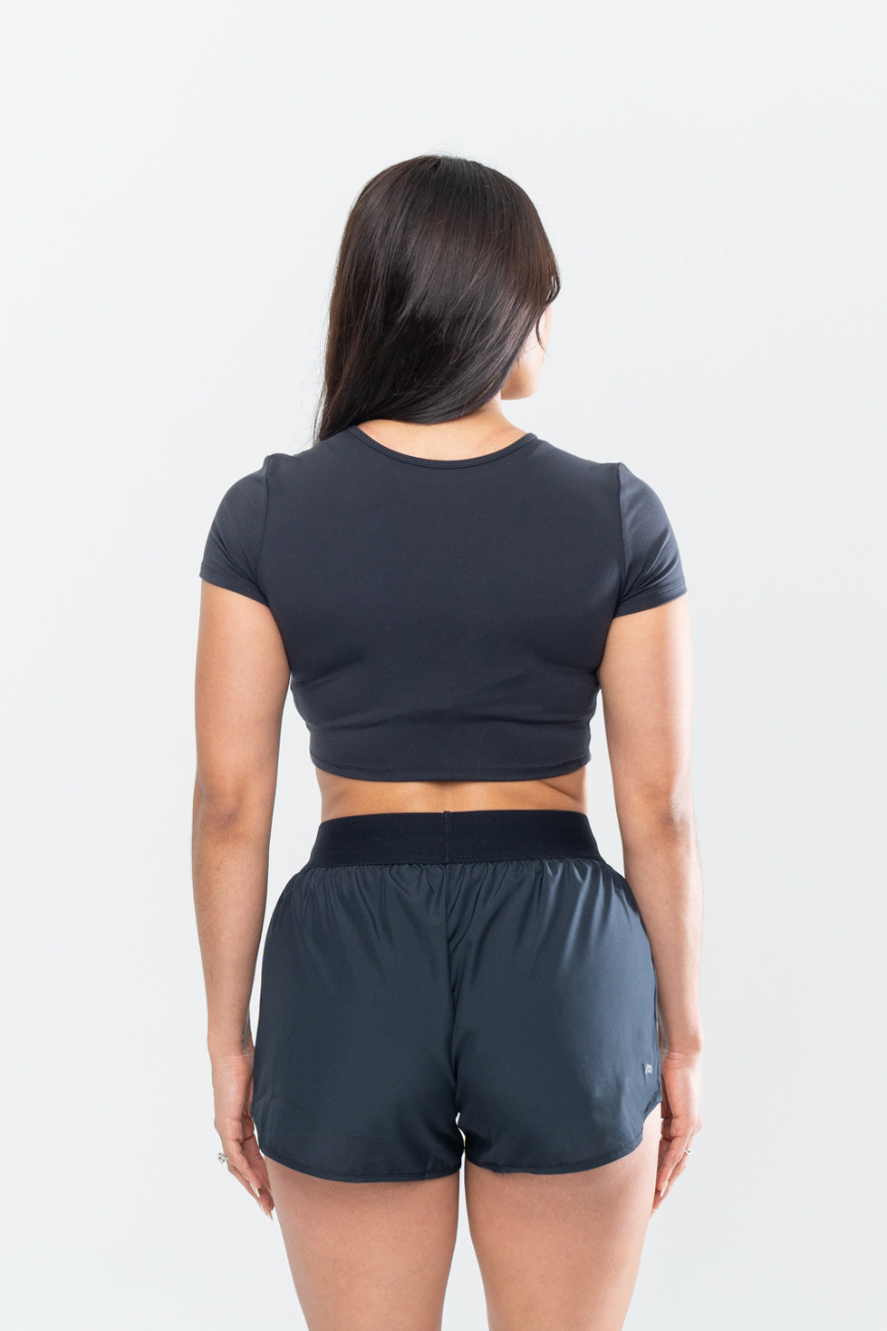 Ivy Cropped Tee - Onyx