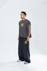 FURY CUTOFF TEE - VINTAGE BLACK
