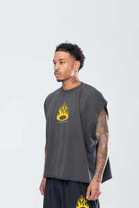 FURY CUTOFF TEE - VINTAGE BLACK