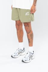 SPORTSWEAR NYLON SHORTS - BURNT OLIVE