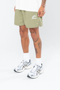 SPORTSWEAR NYLON SHORTS - BURNT OLIVE