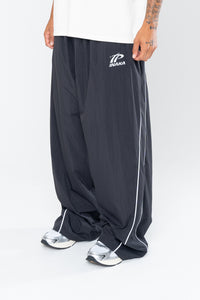 SPORTSWEAR BAGGY TRACK PANTS - BLACK