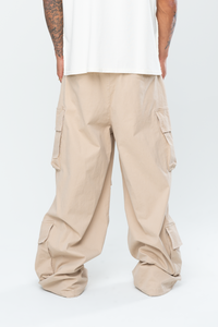 INAKA BAGGY CARGO PANTS - SAND