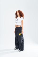 CRUCIFIX BABY TEE - WHITE