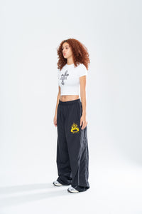 CRUCIFIX BABY TEE - WHITE