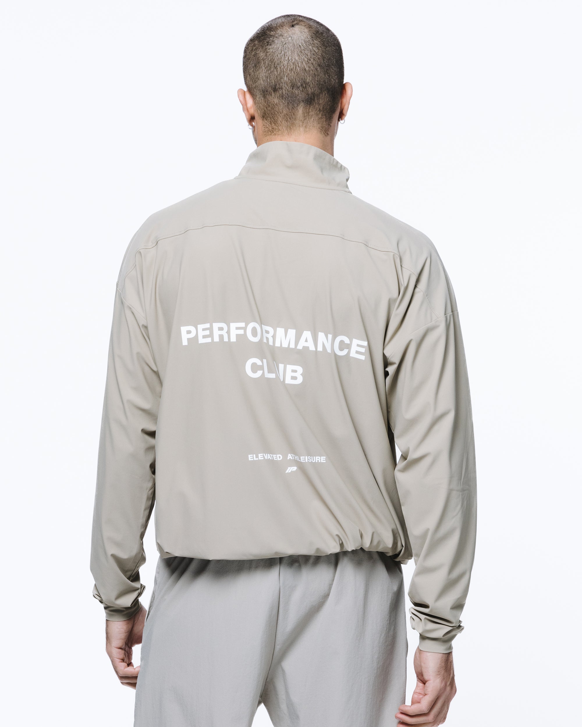 PERFORMANCE CLUB 1/4 ZIP JACKET - TAUPE