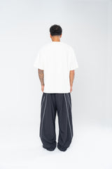 SPORTSWEAR BAGGY TRACK PANTS - BLACK