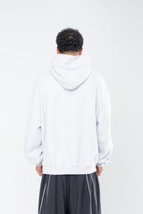 SPORTSWEAR DISTRESSED HOODIE - GRAY