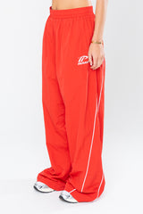 SPORTSWEAR BAGGY TRACK PANTS - RED