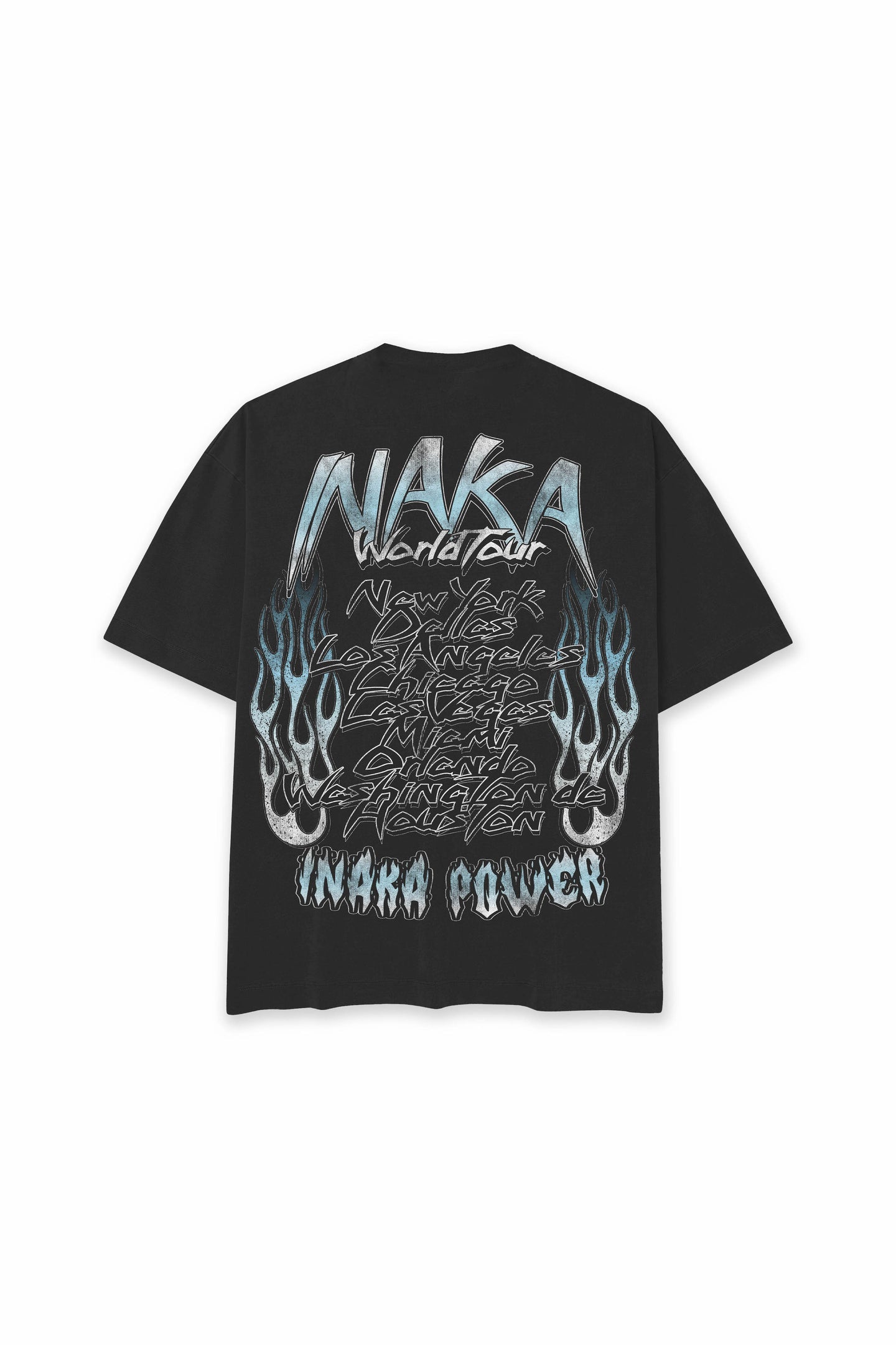 INAKA SAINT TOUR TEE - BLACK