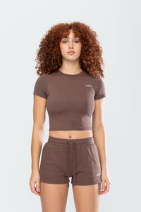 BASICS BABY TEE - ESPRESSO