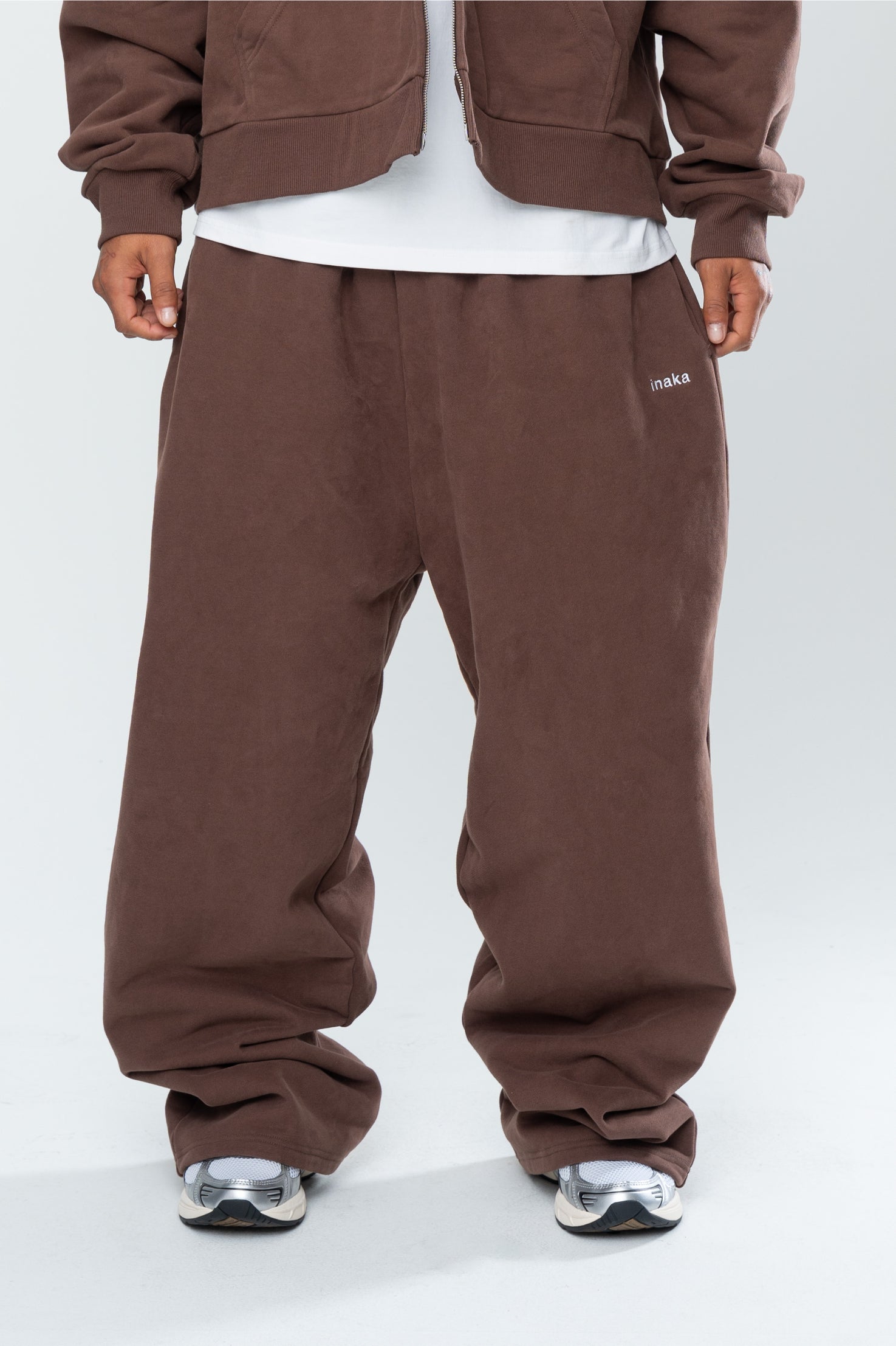 BASICS BAGGY SWEATS - ESPRESSO