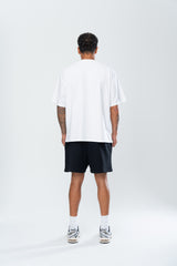 BASICS DISTRESSED TEE - WHITE