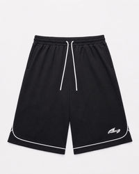 3/4 MESH SHORTS - BLACK