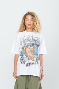 INAKA CYBER EAGLE TEE - WHITE