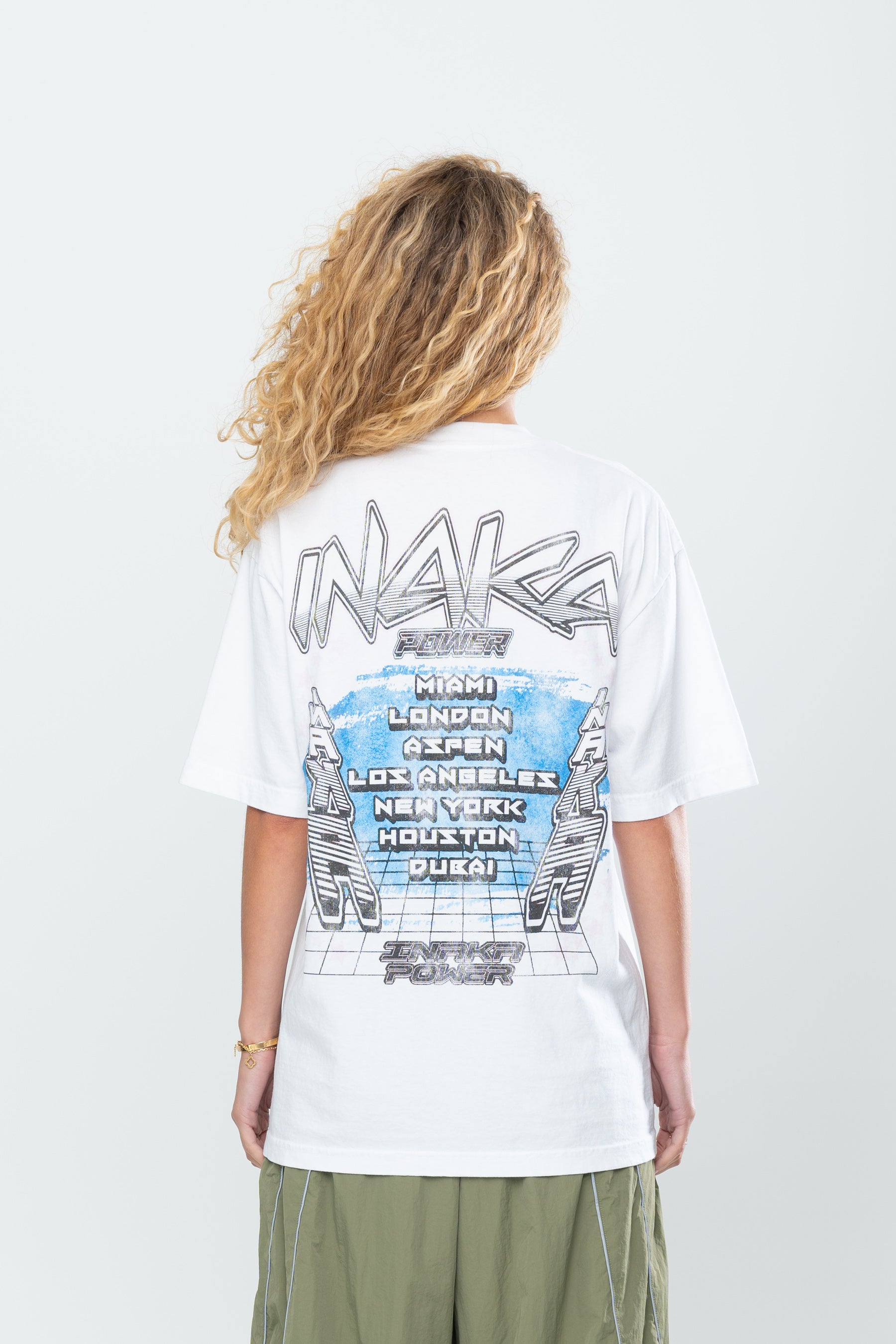 INAKA CYBER EAGLE TEE - WHITE