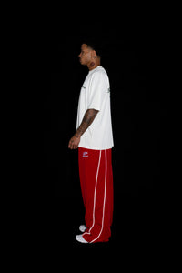 SPORTSWEAR BAGGY TRACK PANTS - RED