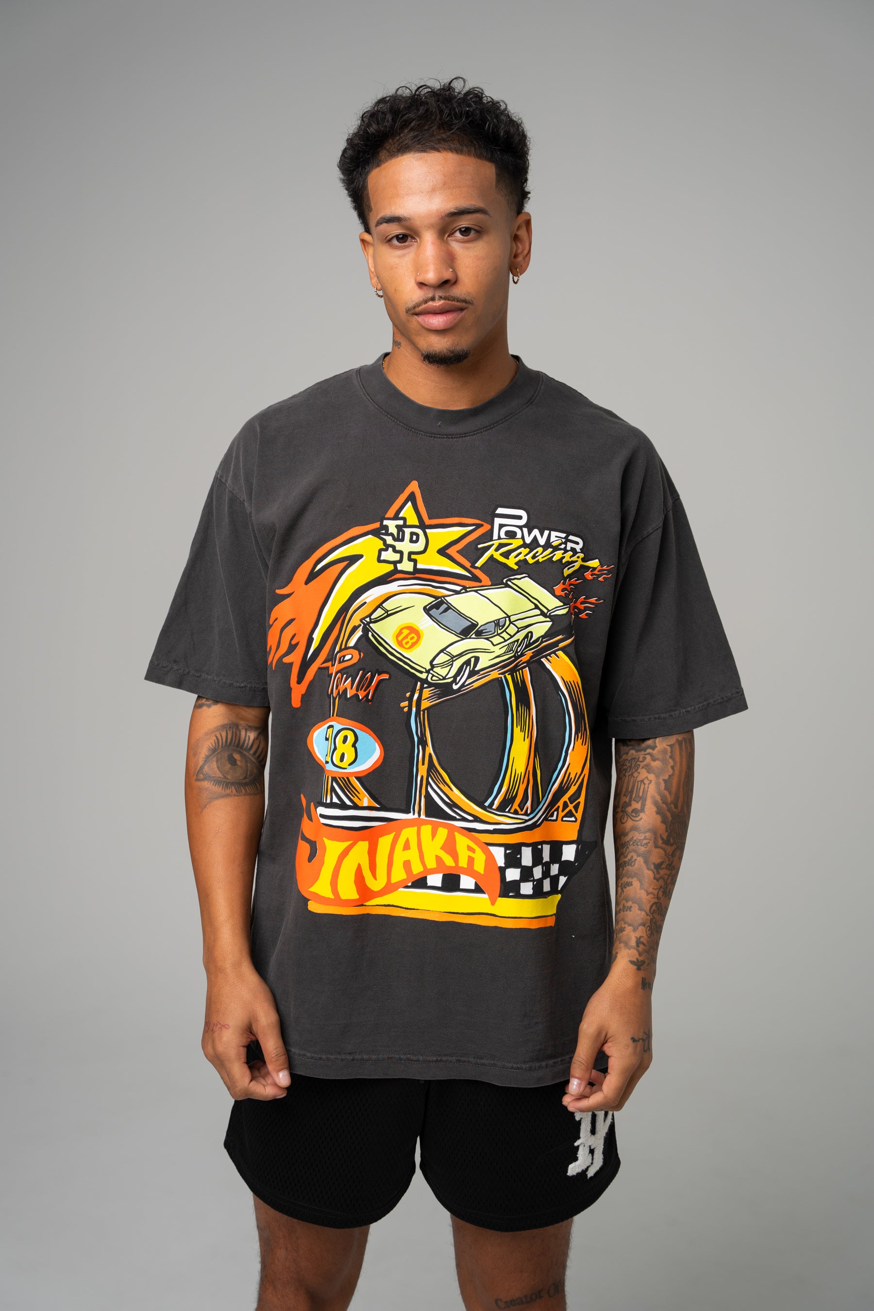 Power Racing Tee - Vintage Black