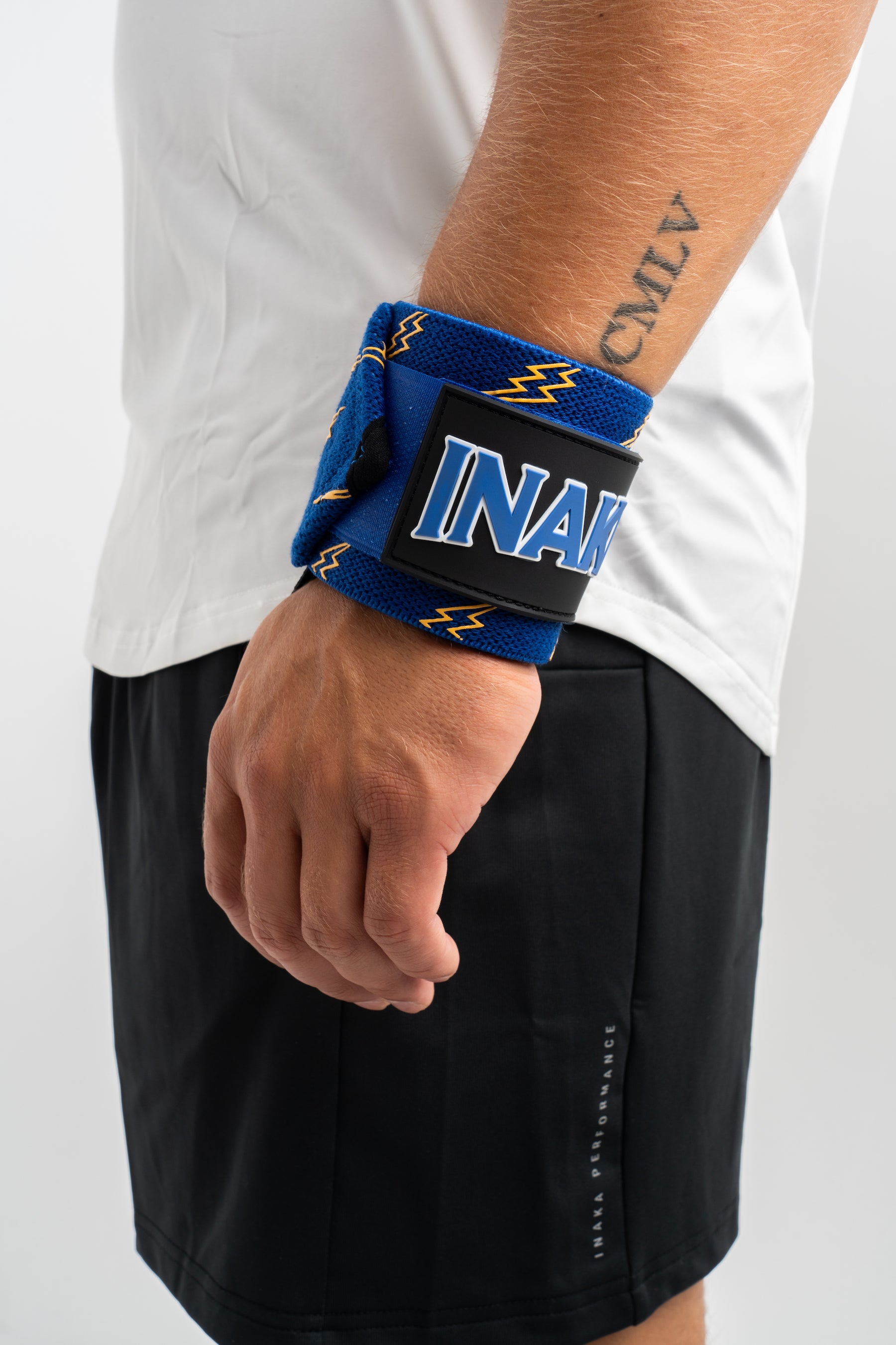 Lightning Wrist Wraps - Cobalt