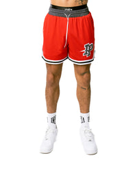 MEN'S LEAGUE MESH SHORTS - BRICK RED